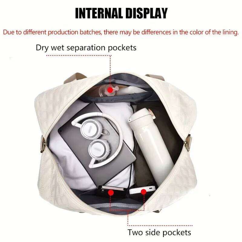 Lightweight Large Capacity Luggage Travel Duffle Gym Tote Shoulder Bag for Weekender Overnight & Sports Use Y260225