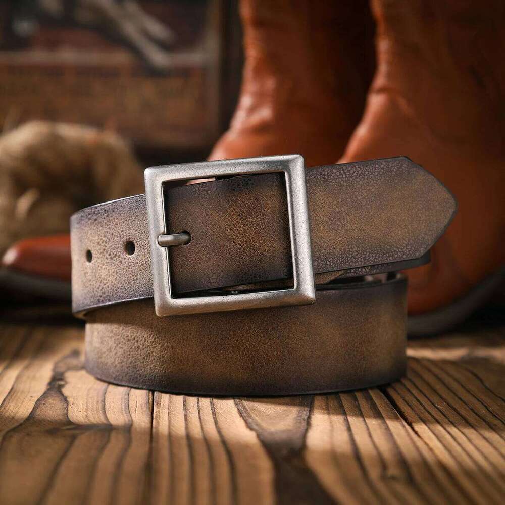 A casual retro a waist accessory Western-style clothing, metal buckle, PU belt, suitable for both men and women Y260225