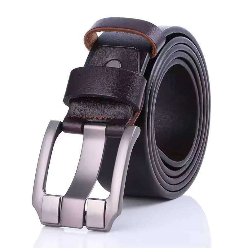 3.8CMNew Fashion Brand Strap Male Pin Buckle Designer Belts Men High Quality Genuine Leather Belt Luxury Man Military Style Y260225