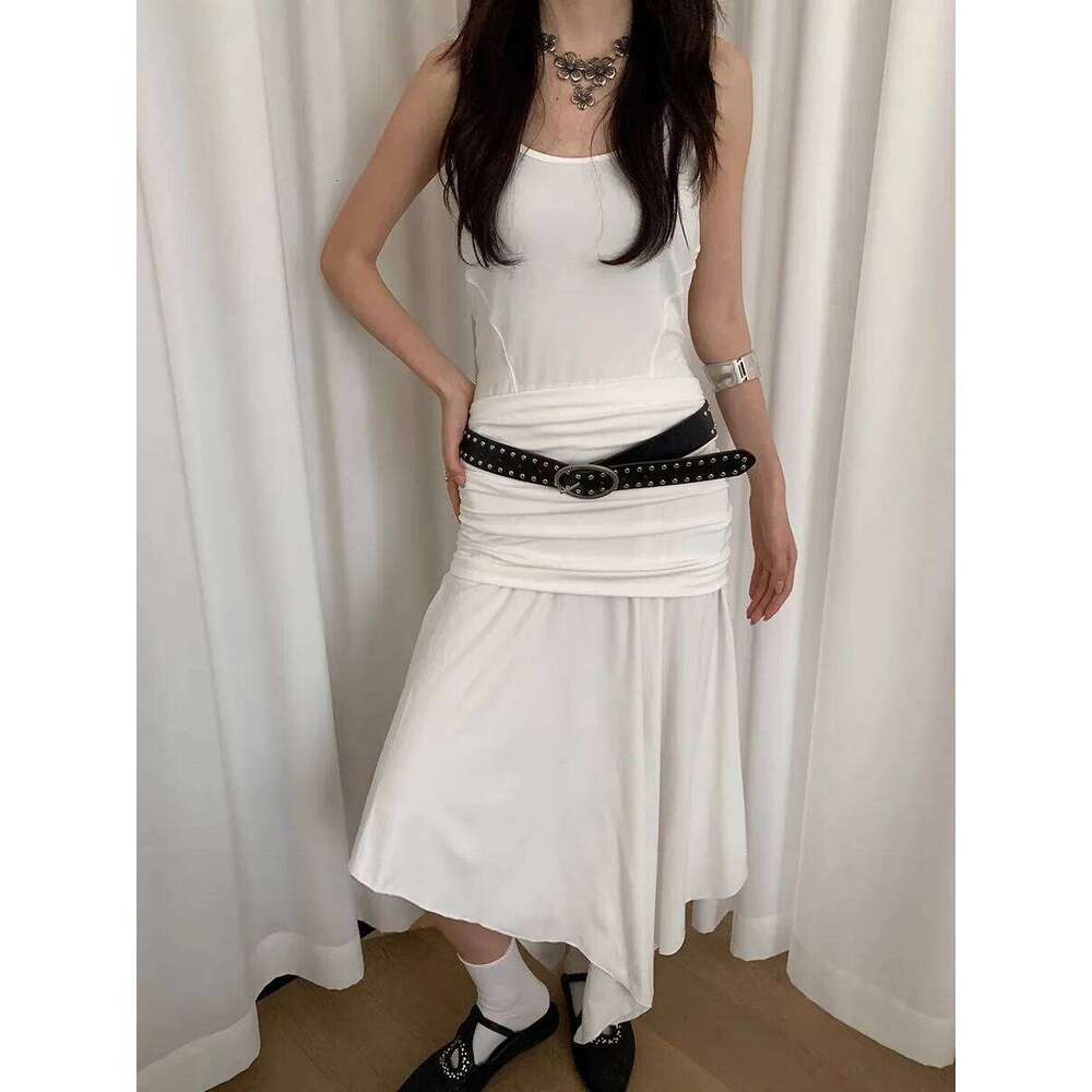 Bohemian Rivet Women 2024 New High-End Design Niche With Dress Y2K Belt Trend Y260225