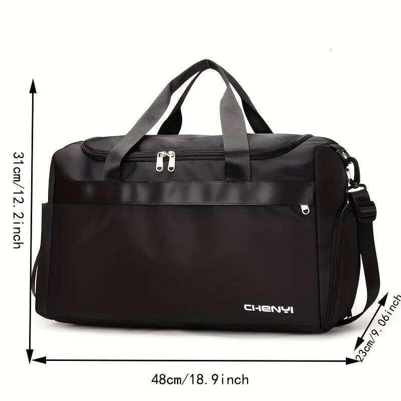 Fashion Nylon Travel Bags for Women Wet and Dry Separation Large Capacity Handbags Waterproof Multifunction Leisure Messenger Y260225