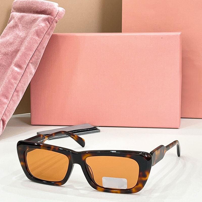 Retro Havana Womens Sunglasses B12S Designer Women Square Glasses UV400 Protective Acetate Full Frame Goggles Outdoor Vacation Camping Bring original box