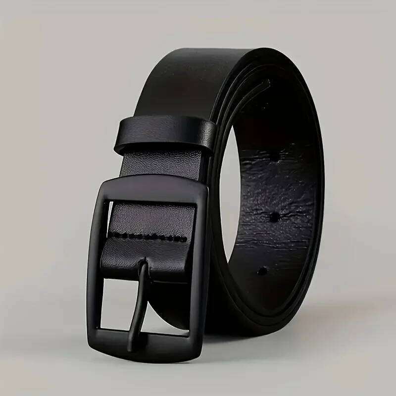 Men's Classic Leather Belts, 1/2/3 Pcs Set Casual Formal Waist with Alloy Buckle, Fashionable Versatile Belts for Daily Y260225