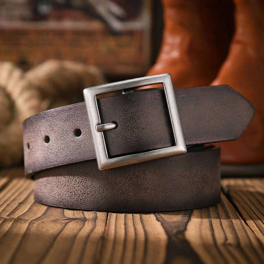 A casual retro a waist accessory Western-style clothing, metal buckle, PU belt, suitable for both men and women Y260225