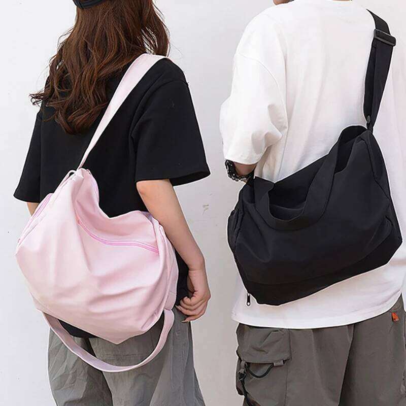 Solid Color Storage Women's Shoulder Sports Fitness Large Capacity Handheld Tote Bag Travel Handbag Y260225