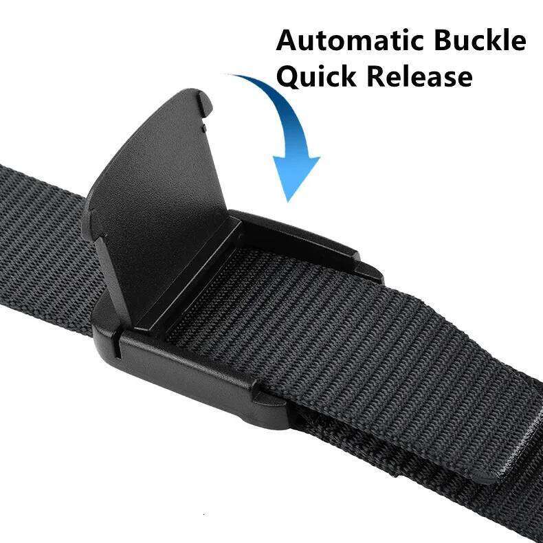 Military Automatic Buckle Nylon Outdoor Hunting Multifunctional Tactical Canvas Belt High Quality Men And WomenBelt Y260225