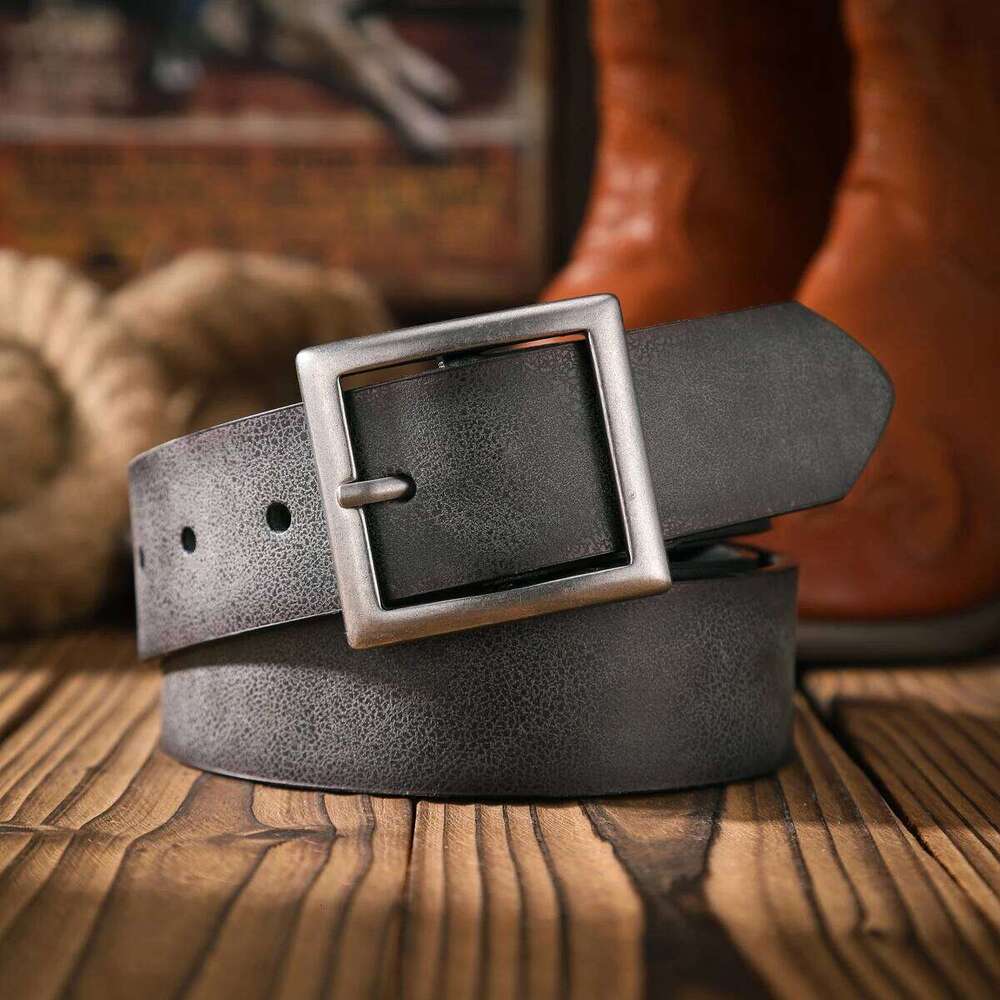 A casual retro a waist accessory Western-style clothing, metal buckle, PU belt, suitable for both men and women Y260225