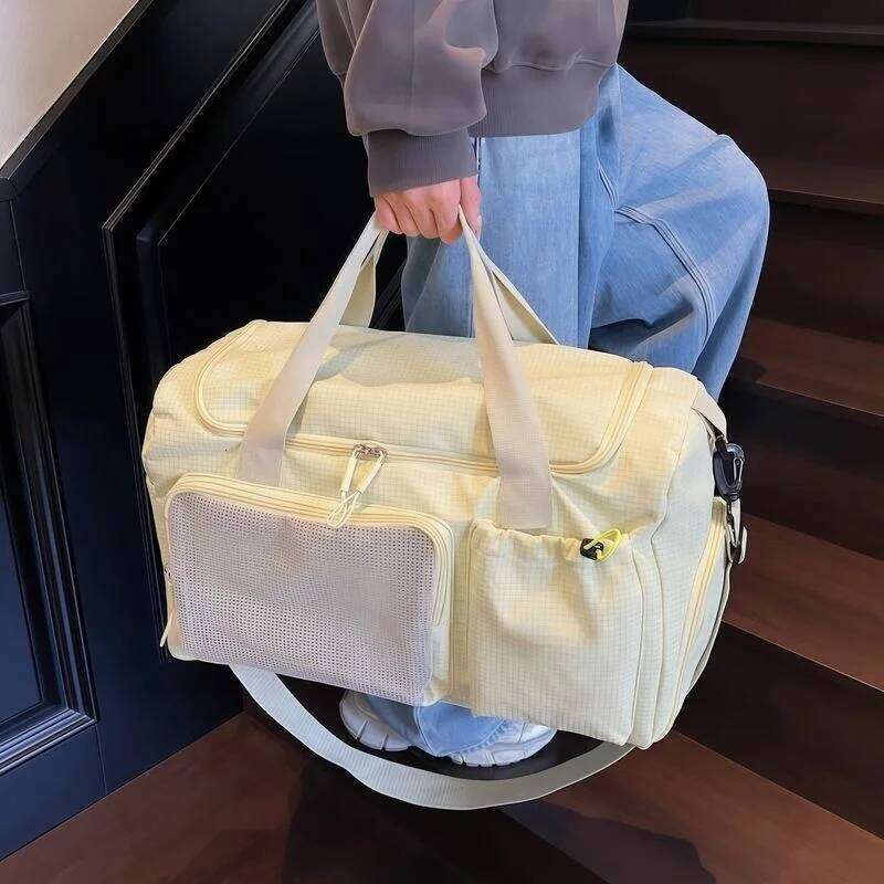 Large Capacity Travel Dry and Wet Separation Gym Short Trip Business Women's Luggage Bag Sport Cute Y260225