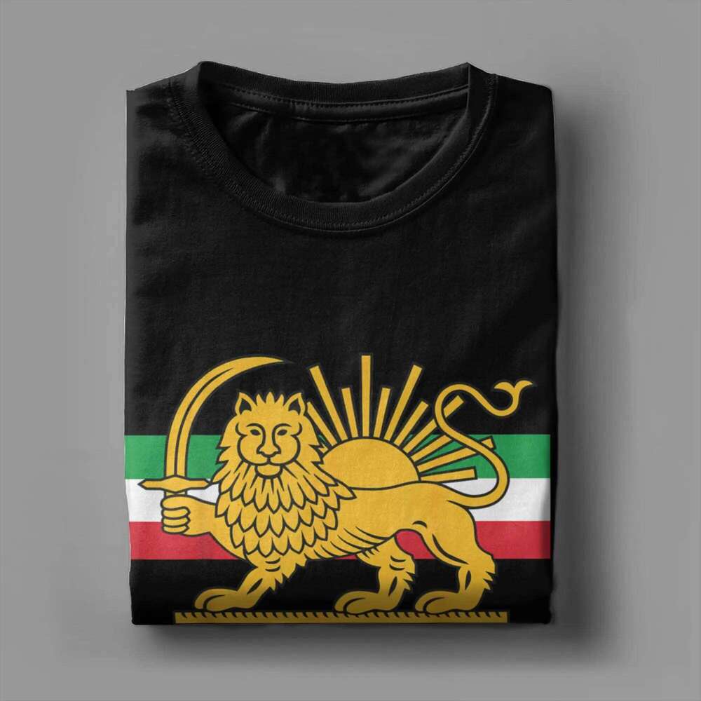 Men Shir O Khorshid Lion And Sun Iran Persia T Shirts Cotton Clothes Streetwear Short Sleeve T-Shirt Casual Tee Shirt Large Size C260225