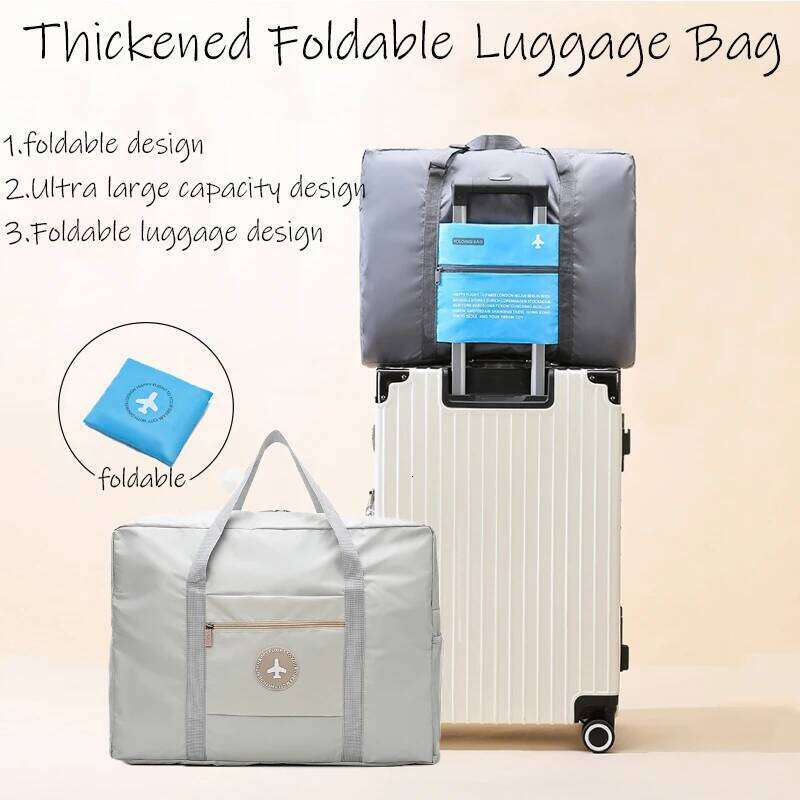 Large Capacity Travel Foldable, Lightweight And Multifunctional Airplane Luggage Bag, Portable Moving Storage Bag Y260225