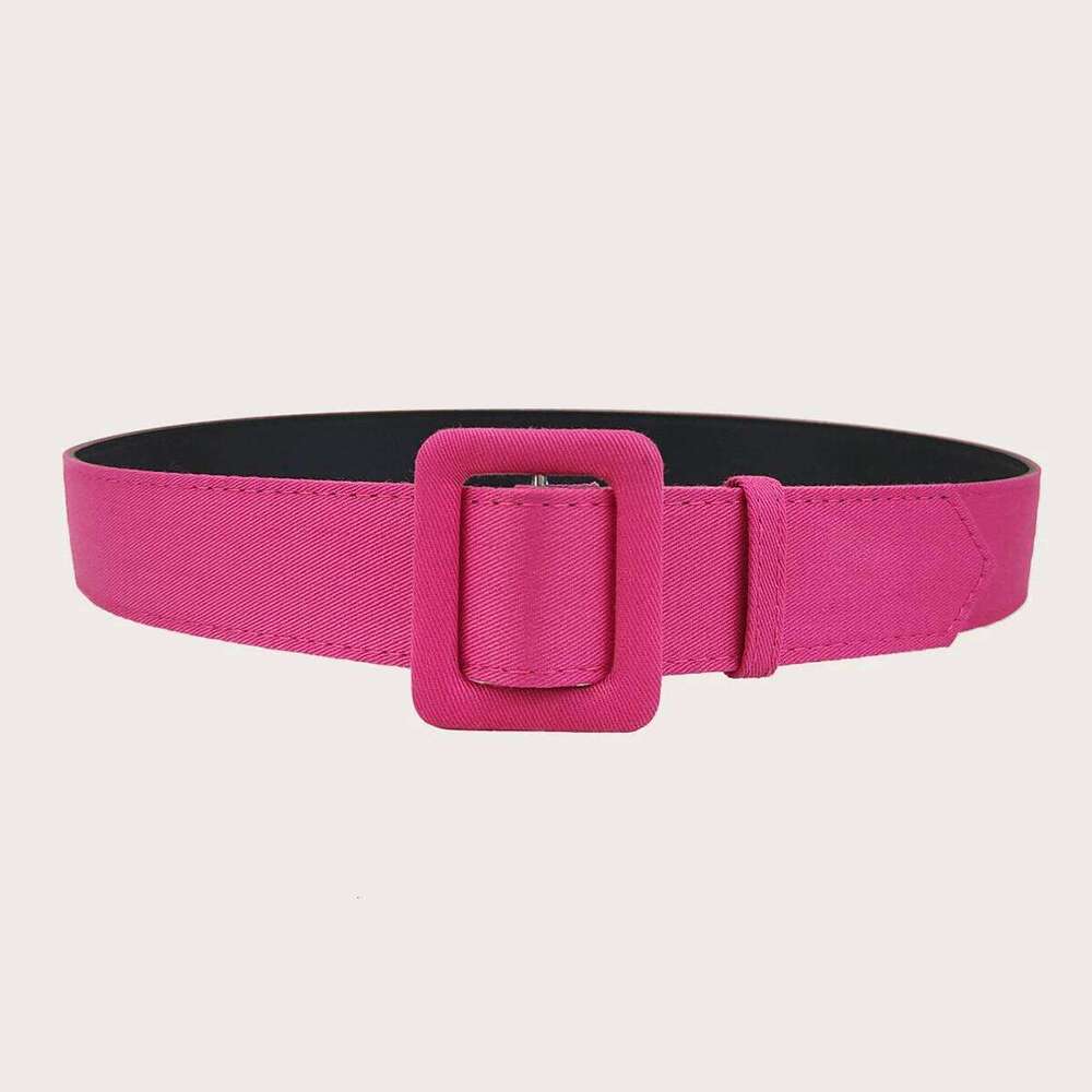 A women's smooth buckle design decoration dress waist belt versatile jeans for daily casual wear Y260225