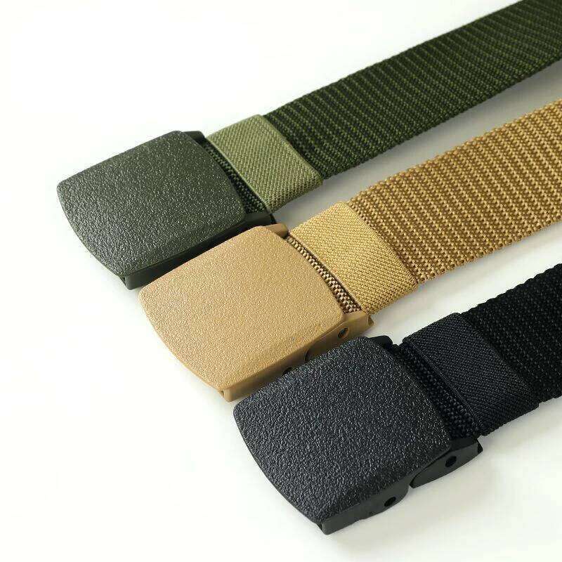 Buckle Nylon Male Army Tactical Belt Mens Military Waist Canvas Belts Cummerbunds High Quality Strap Automatic Bu Y260225