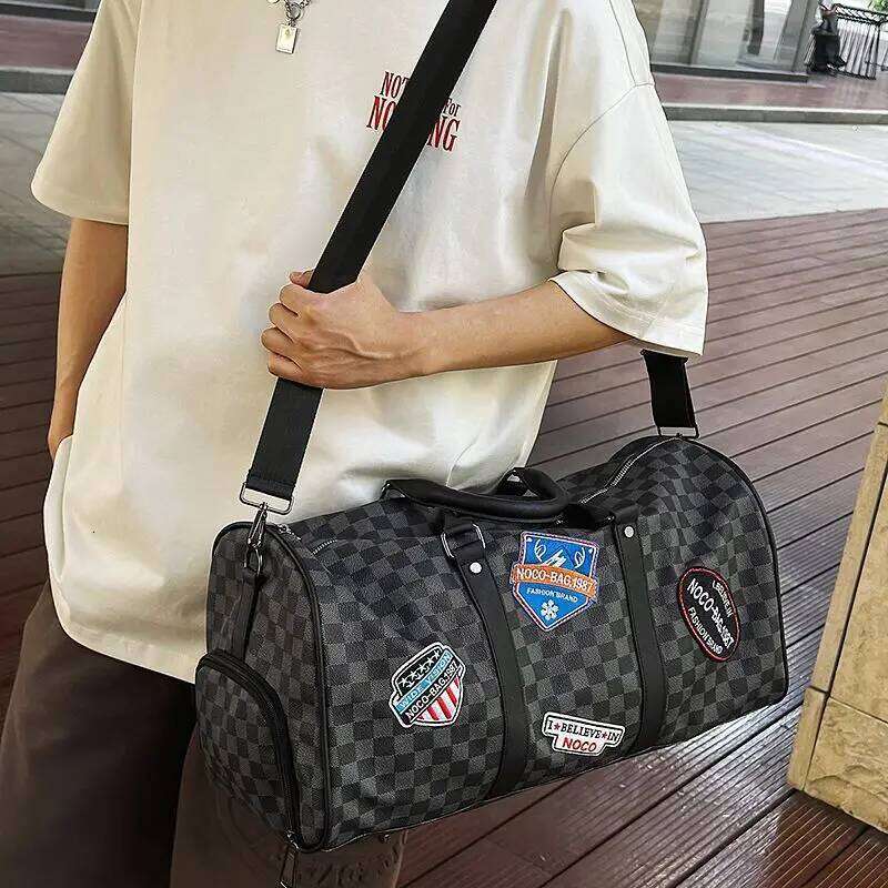 2025 New Crossbody Short Trip Bag Men & Women, Large Capacity Travel Duffle for Business Commute Gym Shoulder Hand Tote Y260225