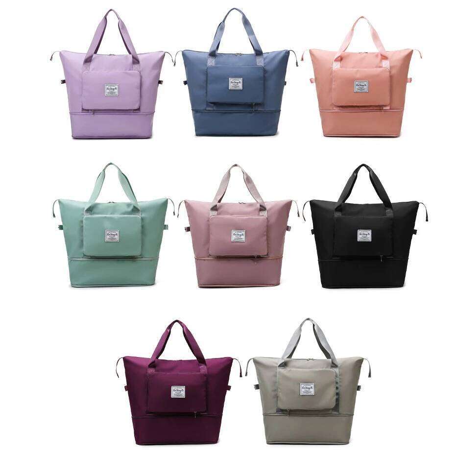 Foldable Extension Travel Luggage Women Multifunctional Dry Wet Separation Yoga Fitness Large Capacity Sport Bag Y260225