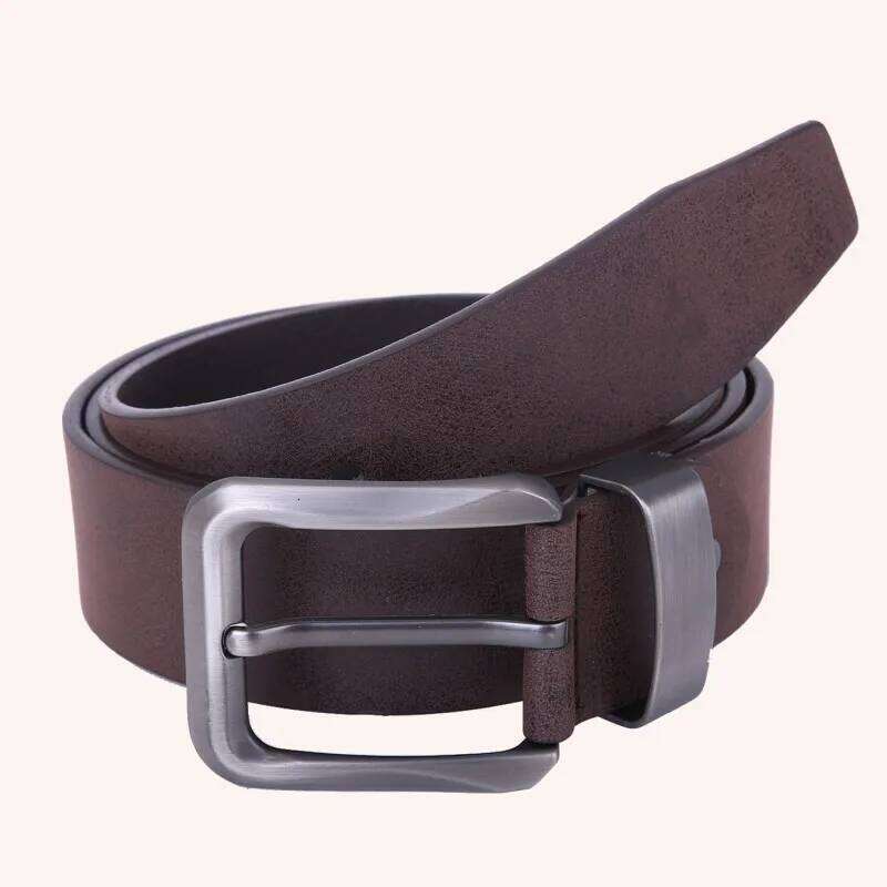 Accessories For Gents Leather Belt Trouser Waistband Stylish Casual Belts Men With Gray Bule Brown Color Y260225