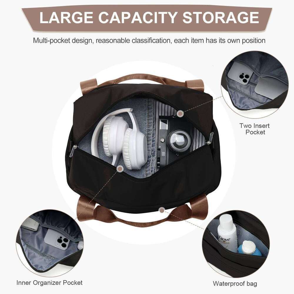 Duffel Women Boston Large Size Luggage Travel Expandable Dry-Wet Sports Fitness Bag bagsmart mujer Tote Y260225