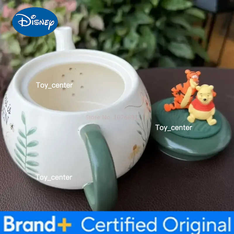 New Disney Tigge Winnie The Pooh Tea Pot With Tea Cup Coffee Brewing Cup Ceramic Material Electric Pottery Heating Birthday Gift H260225