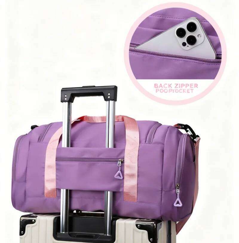 Wet Dry Separation Lightweight Travel Large Capacity Multifunction Storage with Shoes Compartment Outdoor Shoulder Bag Y260225