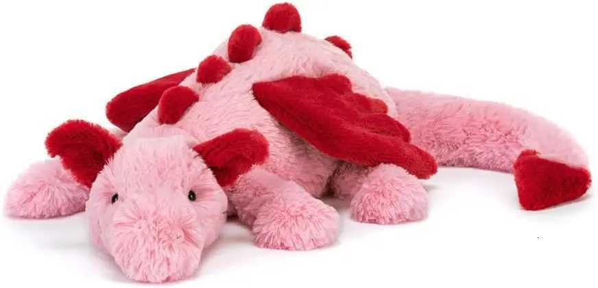 Dragon Plush Toy 20 inches Large Pink and Red Plush Toy X260225