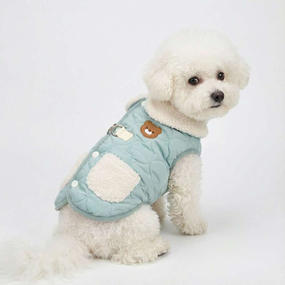 Famous brand Cross Border Vest Style Cute Small Dog Winter Puppy Teddy Spring Autumn Pet Cotton Clothes pupakaIK