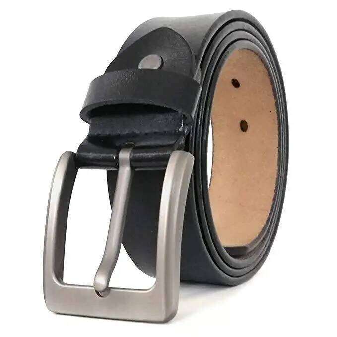 Plus Belt Cowhide Leather 150cm Obesity Waistband Alloy Buckle 3.8CM Men Jeans Belts Lengthened Size 130cm 140cm Y260225