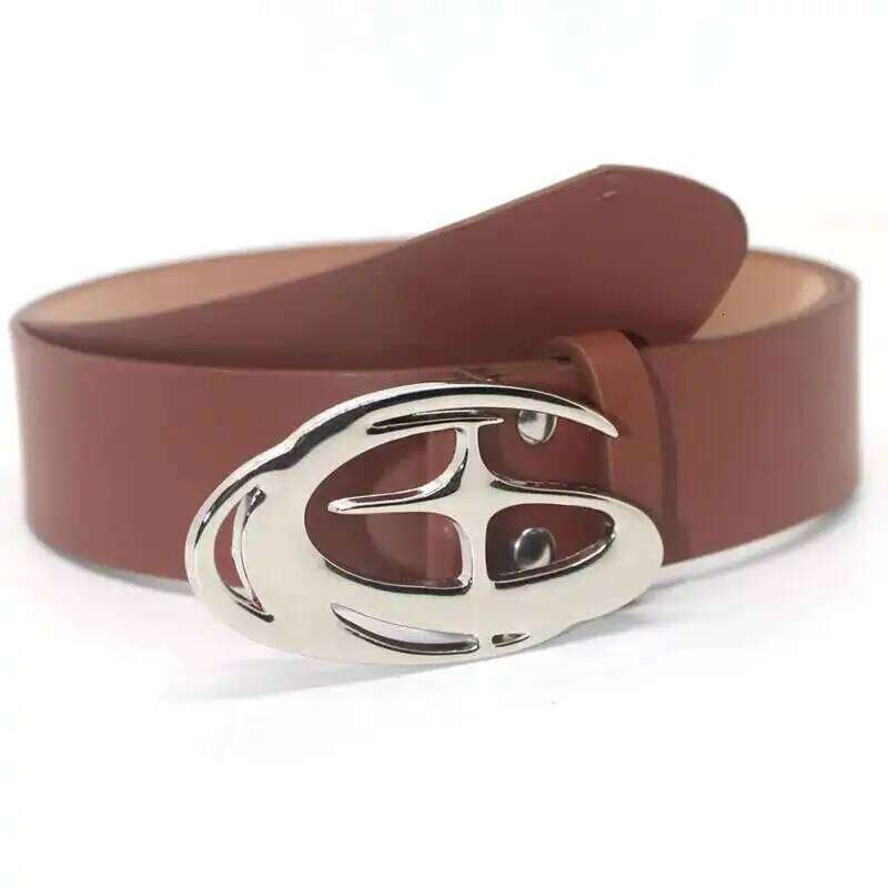 IEFB New Trendy Belt Abstract Three-dimensional Cross Star Design Buckle Waistband Jeans Skirt Accessories Fashion Belts 9W490 Y260225