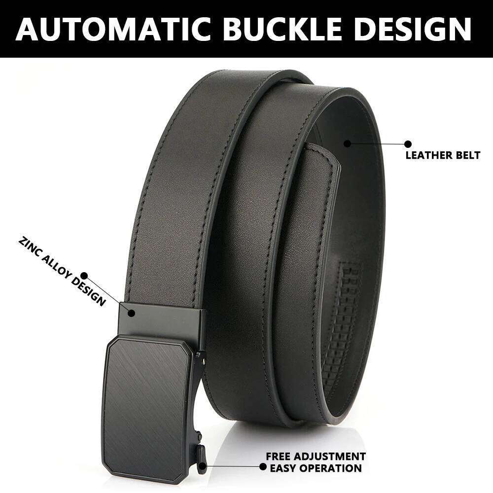 TUSHI Leather Tactical for Men with Luxury Automatic Buckle High Quality IPSC Girdle Black Designer Belt Y260225