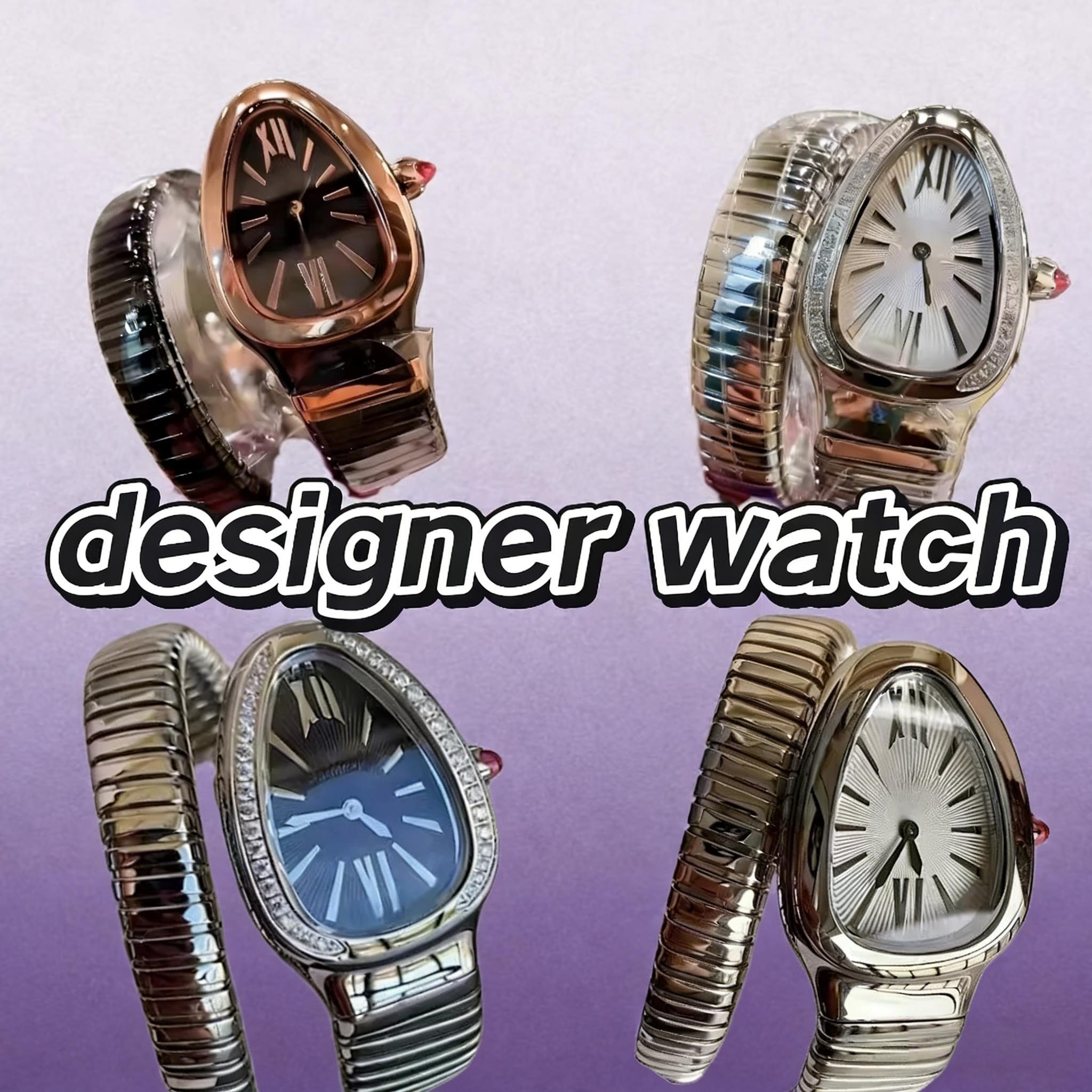 watch designer watches women watch quartz battery 904L stainless steel orologio waterproof sapphire glass diamonds snake with box