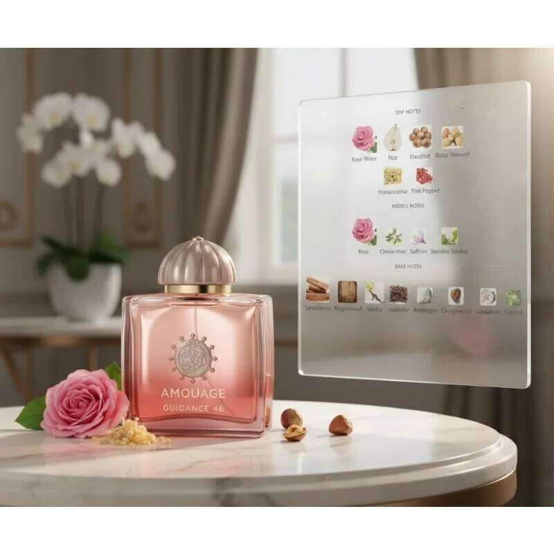 AMOUAGE Guidance 46 Interlude Lilac Love 100ml Unisex Eau De Parfum Luxury Arabic Perfume Woody Oriental Long Lasting Fragrance 26Y0225