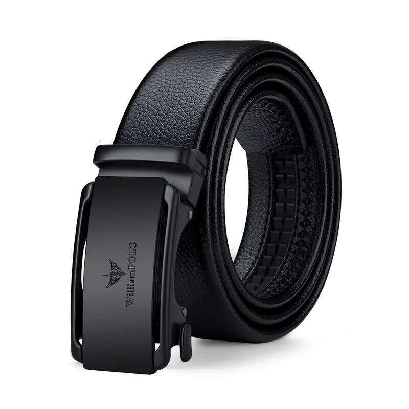 Genuine leather business with automatic buckle, fashionable formal pants belt, personalized belt Y260225