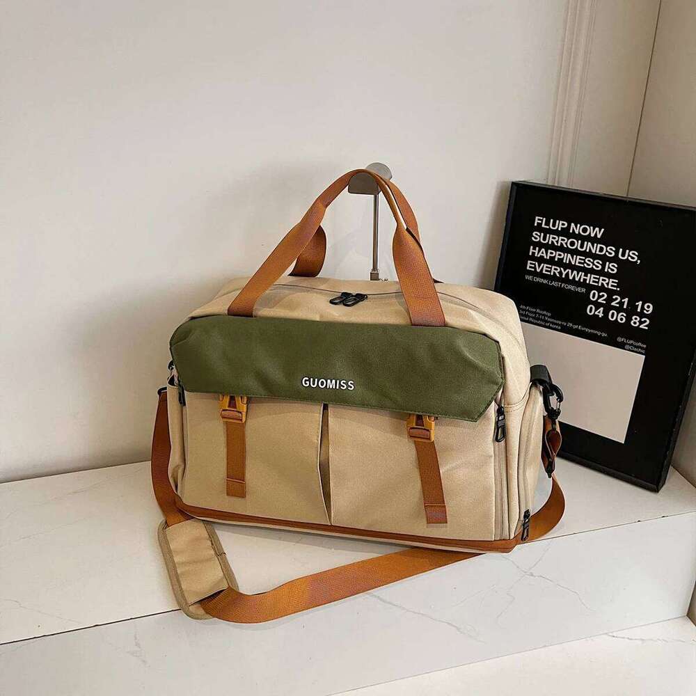 Short-Distance Fitness Bag for Men, Wet and Dry Separation Shoulder Cross-Body Multi-Functional Travel Women's Training Swimming Bag, Large Capac