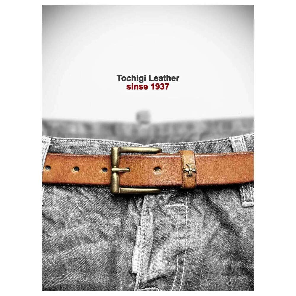 D2 wind 3cm vegetable tanned pure cowhide handmade casual belt, men's and women's retro copper buckle genuine leather je Y260225