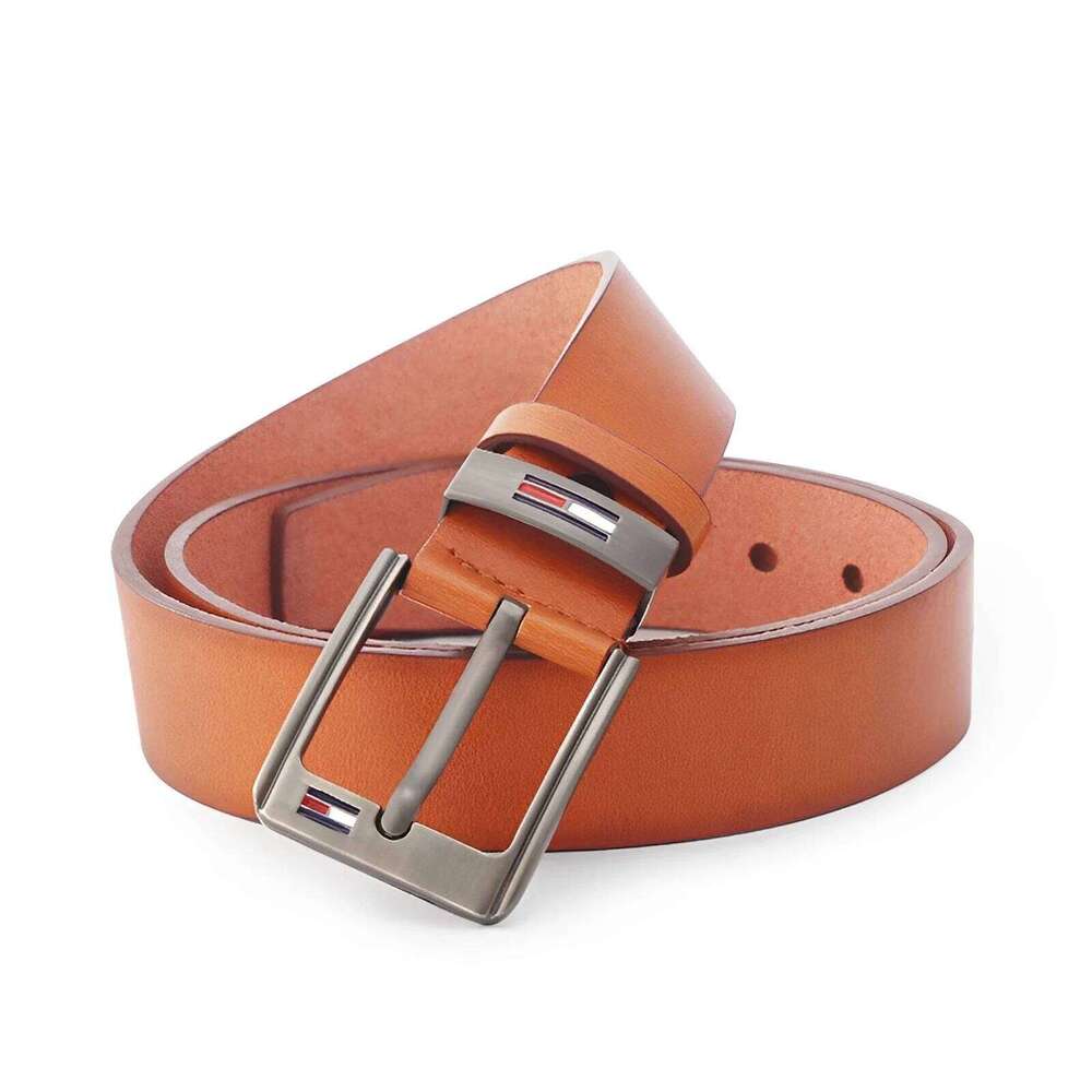High Quality Alloy Square PU Leather Belt Men Male Pin Buckle Fancy Vintage Jeans Waistband Strap Y260225