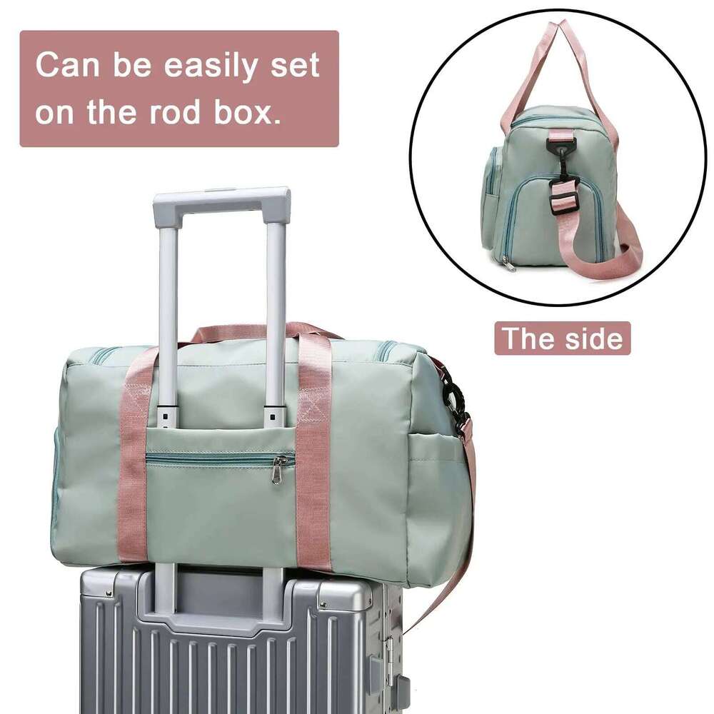 MARKROYAL Travel Canvas Gym Bag For Women Duffle Bags Waterproof Shoulder Shoe Compartment Pocket Handbag Dropshipping Y260225