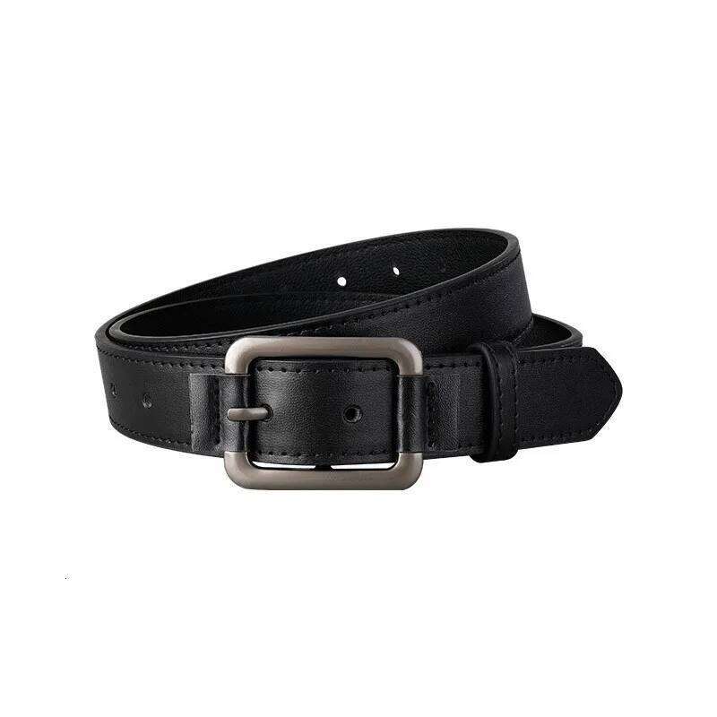 for Men Students Simple Personality Outdoor Leisure Belt The Length is 100CM Cintura Jeans Black,100cm/39. Y260225