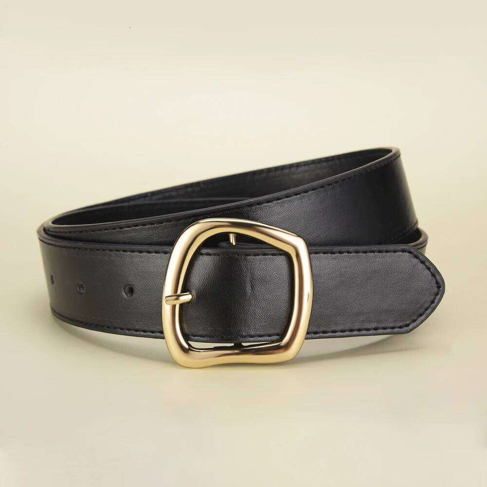 1PC New Women's Fashion Pin Buckle Genuine Luxury Soft PU Leather Belt with Cargo Pants Jeans BeltFor Men Women Y260225