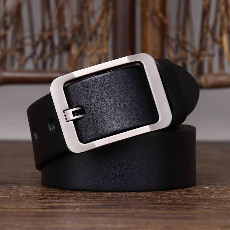 A men, simple and versatile, student black needle buckle, personalized decoration, belt for women plus size Y260225