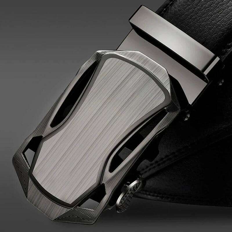 Famous Style Male Metal Automatic Buckle Brand Belt Genuine Luxury Leather Men's business Belts for Men Strap dropshipping Y260225