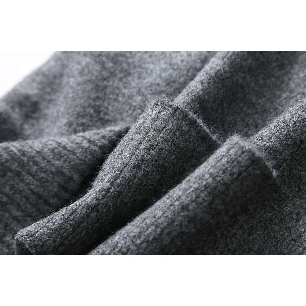 Ethereal 2024 new style of Women's casual long round neck wool blend dress XJ260225