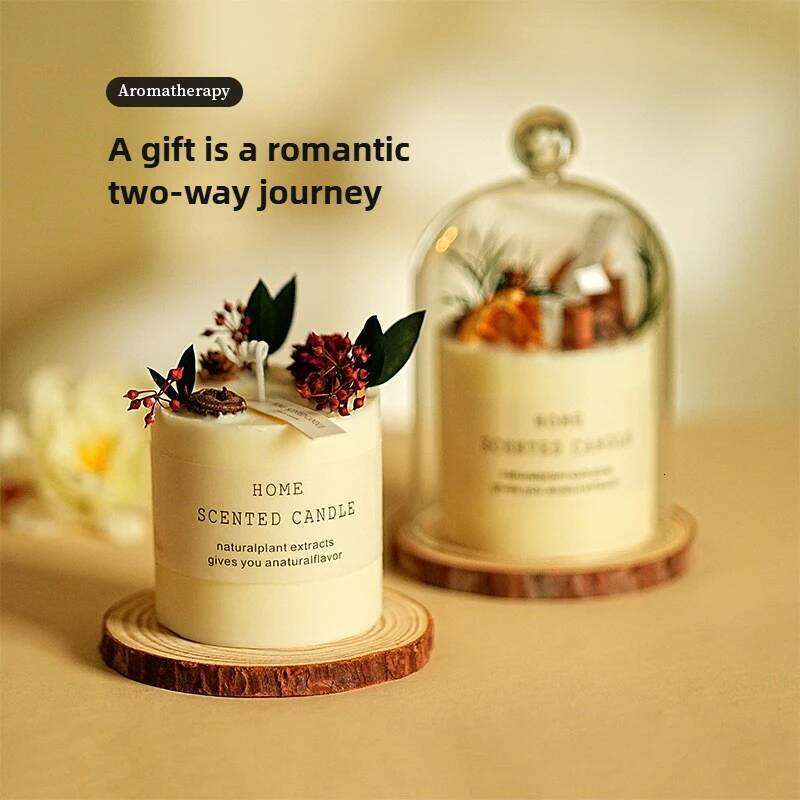 Forest Fragrance Candle Hotel Home Soy Wax Smokeless Birthday Comes with Box Aromatherapy Set Premium Gift H260225