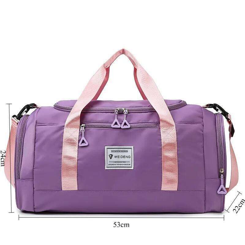Extra-Large Capacity Sports Travel Tote Bag, Gym with Wet-Dry Separation, Crossbody Luggage Bag Y260225