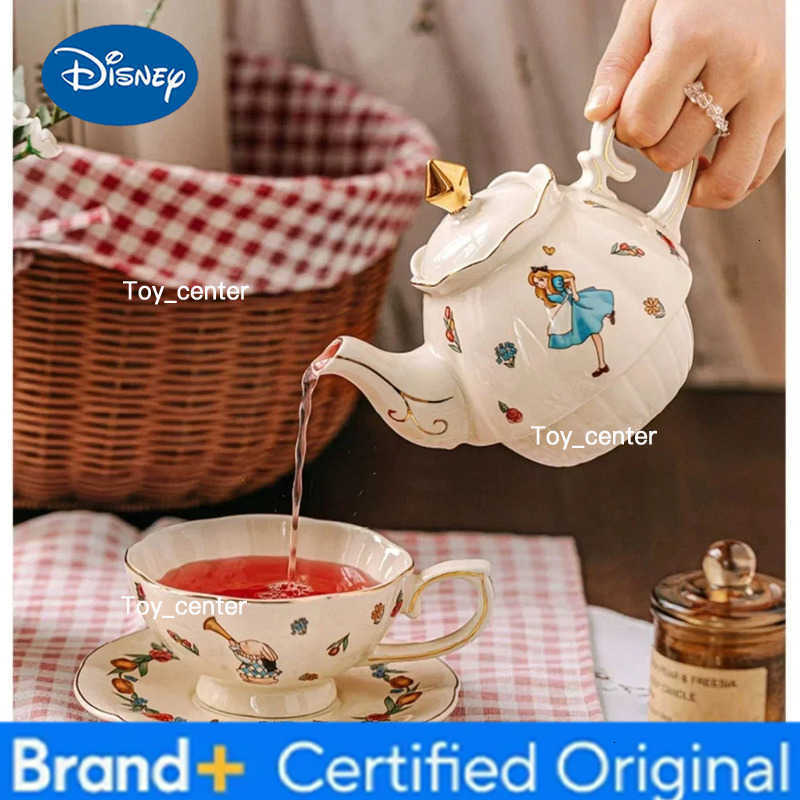 Luxury Ceramic Teapot Gift Box Cup and Pot Girl and Rabbit Ceramic Teapot Coffee Cup Dish Set Birthday Gift for Tea Lovers H260225