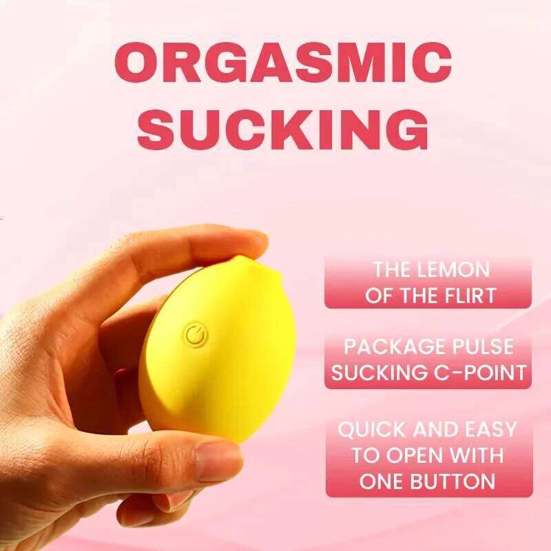 Clit Sucker Sucking Lemon Vibrators 10 Power Suction Love Egg Nipple Stimulator Adult Sex Toys Female Masturbator Women's Spring 26H0225