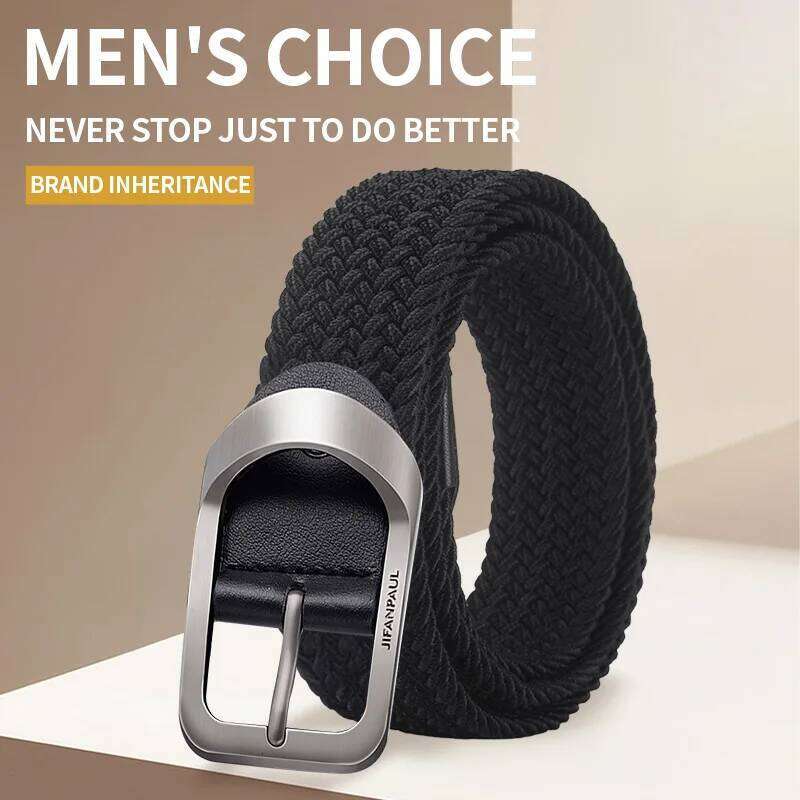 Men's needle buckle, student youth Korean version versatile denim canvas belt, nylon men's luxury outdoor hunting tactics, multi Y260225