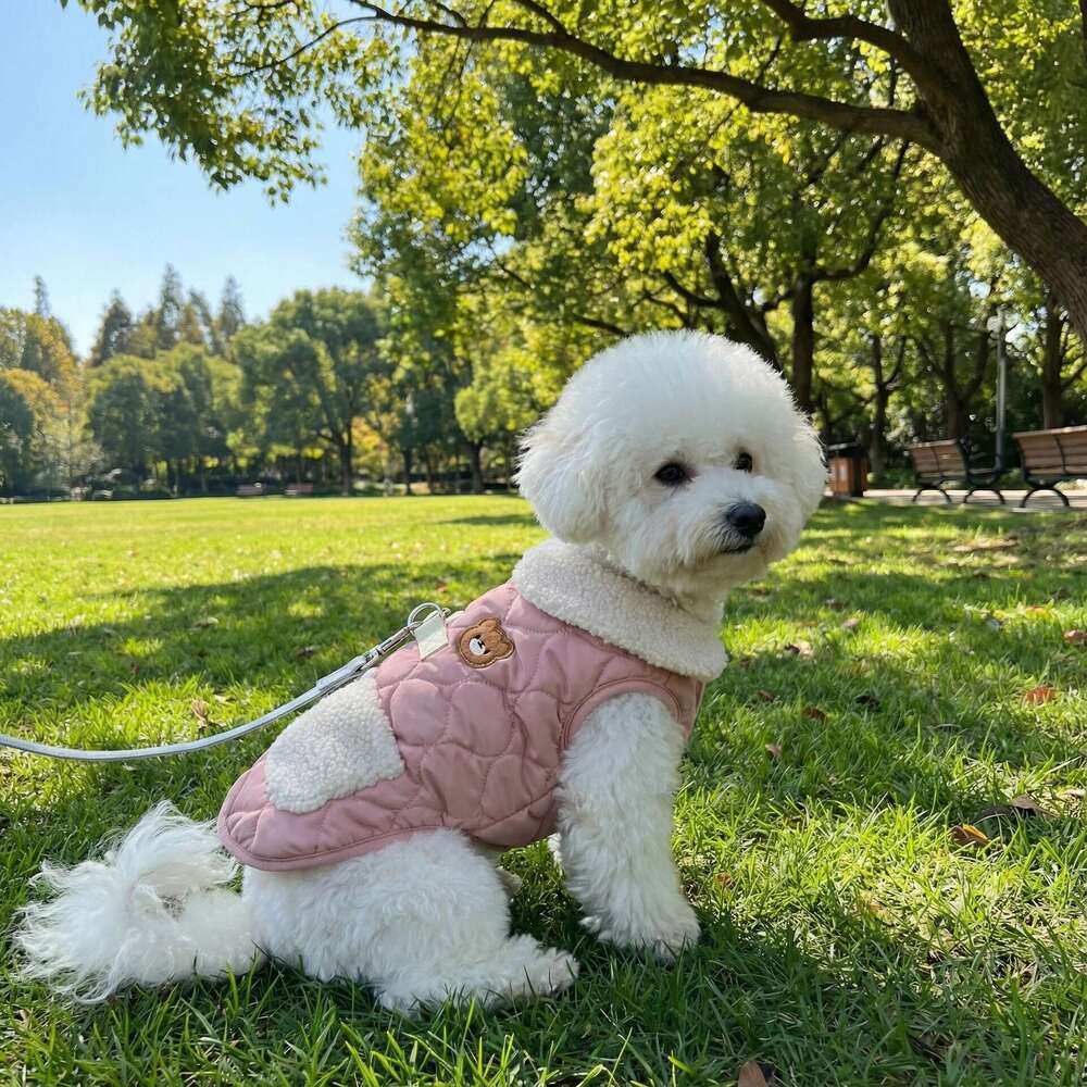 Famous brand Cross Border Vest Style Cute Small Dog Winter Puppy Teddy Spring Autumn Pet Cotton Clothes pupakaIK