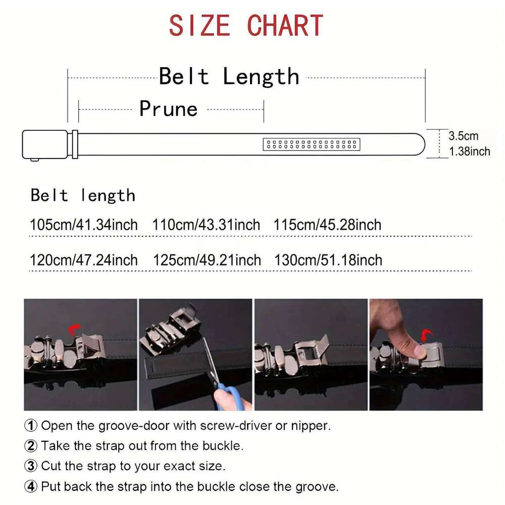Men's High Quality Automatic Buckle White Belt Men 3.5cm Waist Straps for Jeans Fashion Golf Synthetic Leather Business Designer Y260225