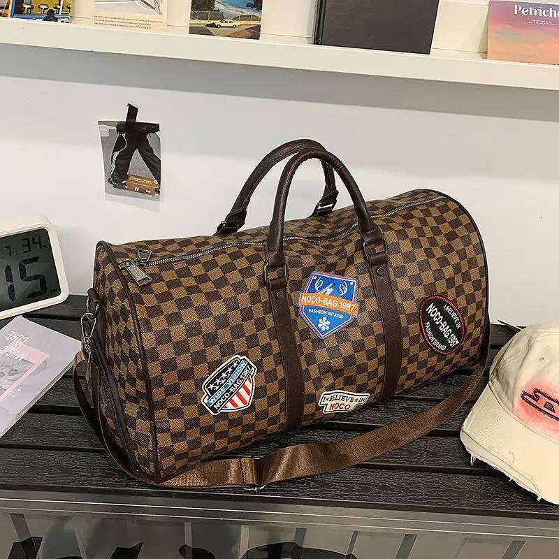 2025 New Crossbody Short Trip Bag Men & Women, Large Capacity Travel Duffle for Business Commute Gym Shoulder Hand Tote Y260225