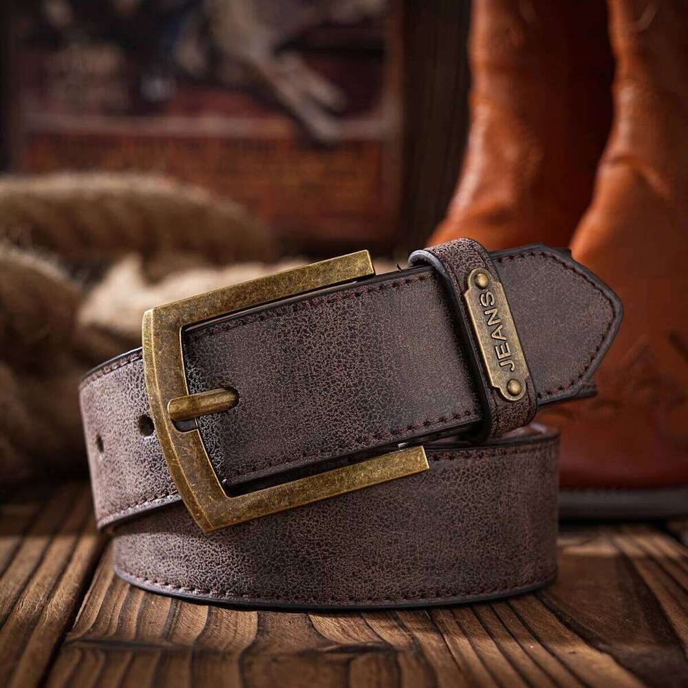 A Western-style PU material for both men women, a casual, retro and classic personalized belt Y260225