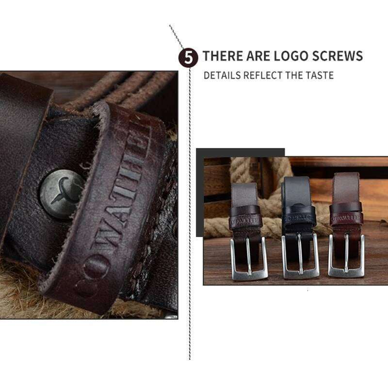 COWATHER top cow genuine leather men belts 2021 newest arrival three color hot design jeans belt for male original brand Y260225