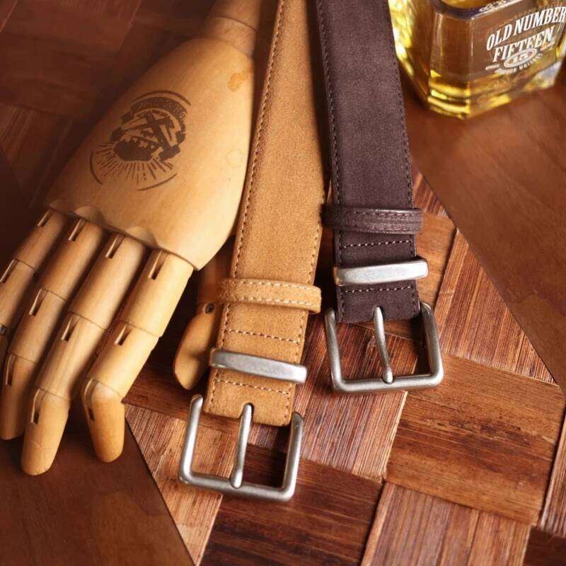 Unisex Slim Fashion Suede Cowhide Genuine Leather Men's Belt Luxury Designer Waist Girdle for Dresses And Jeans Y260225